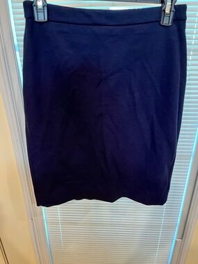 J. Crew Navy Pencil Skirt - Classic Tailored Shape